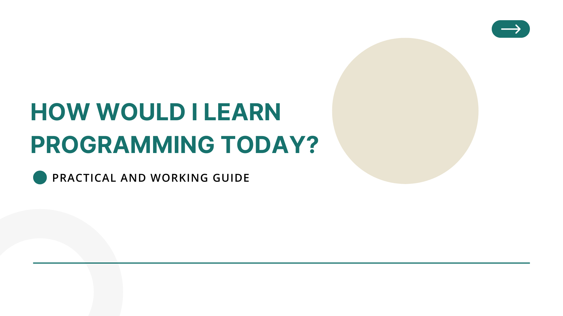 Cover image for: If I Had to Learn Programming Today, This Is How I'd Actually Do It