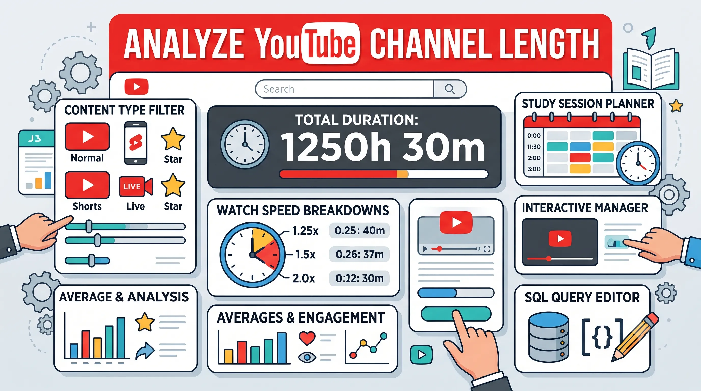Cover image for: How to Find the Total Length of a YouTube Channel