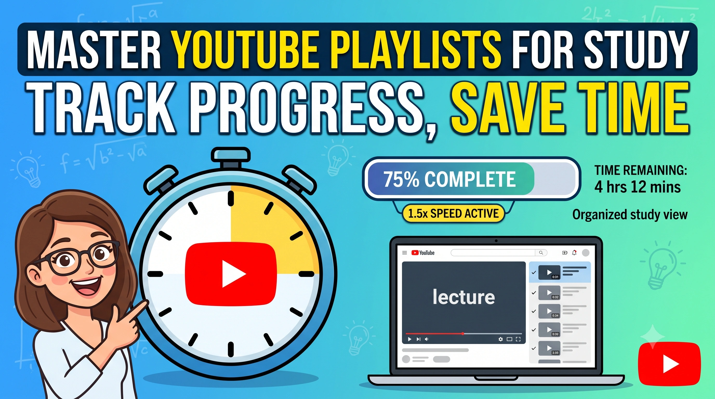 Cover image for: How to plan your study session with YouTube Playlist Length Calculator