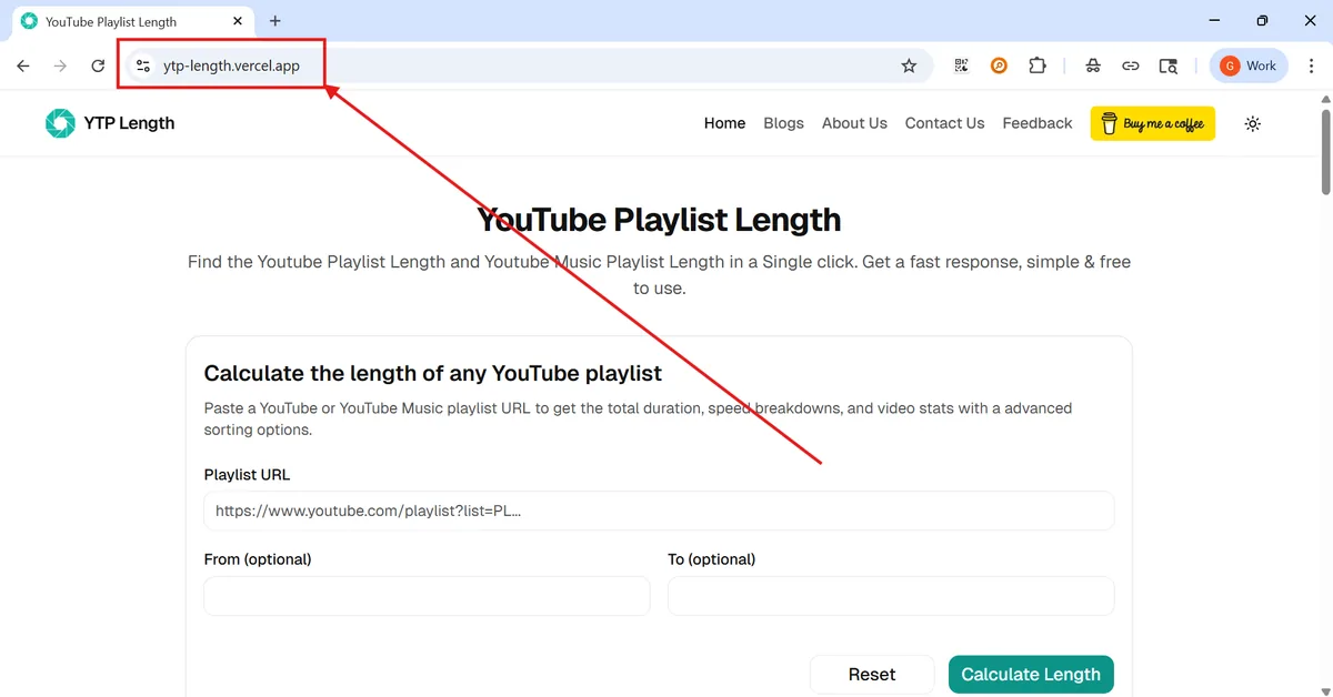 Access the YTP Length website